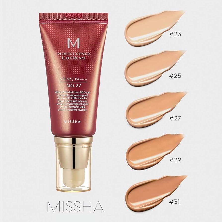 Missha M Perfect Cover Bb Cream No.27 Honey Beige For Medium/Tan Skin Spf 42 Pa +++